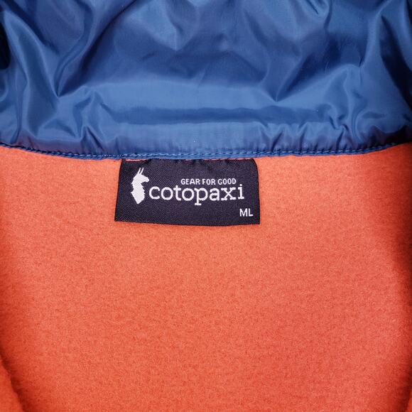 NWT COTOPAXI Teca Fleece Full Zip Jacket Men's Large in Orange w/ *Company LOGO* - Picture 5 of 11